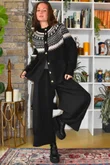 Ferguson Fair Isle Cardigan Black
